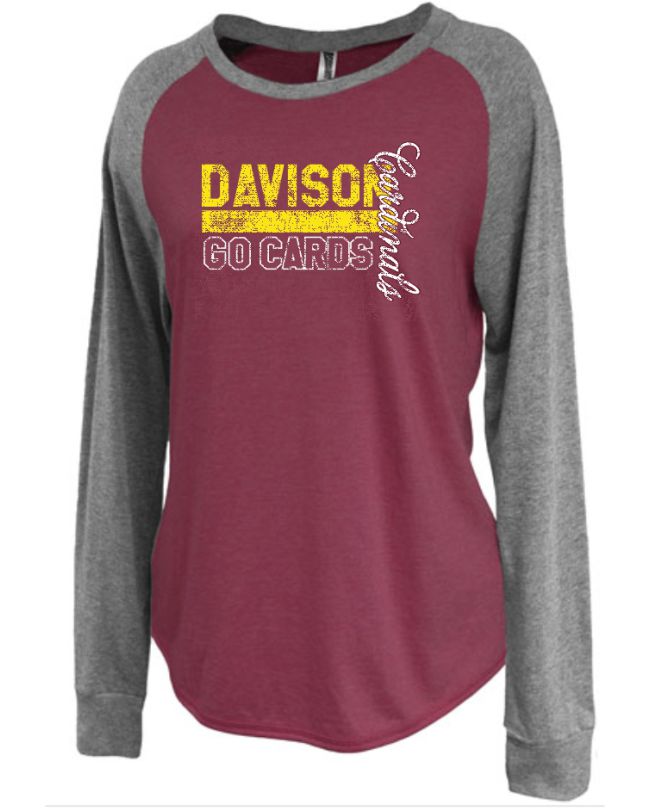 Glitter Ladies Davison Cardinals T-shirt – K&C's Special T's & Cool Beans  Graphics