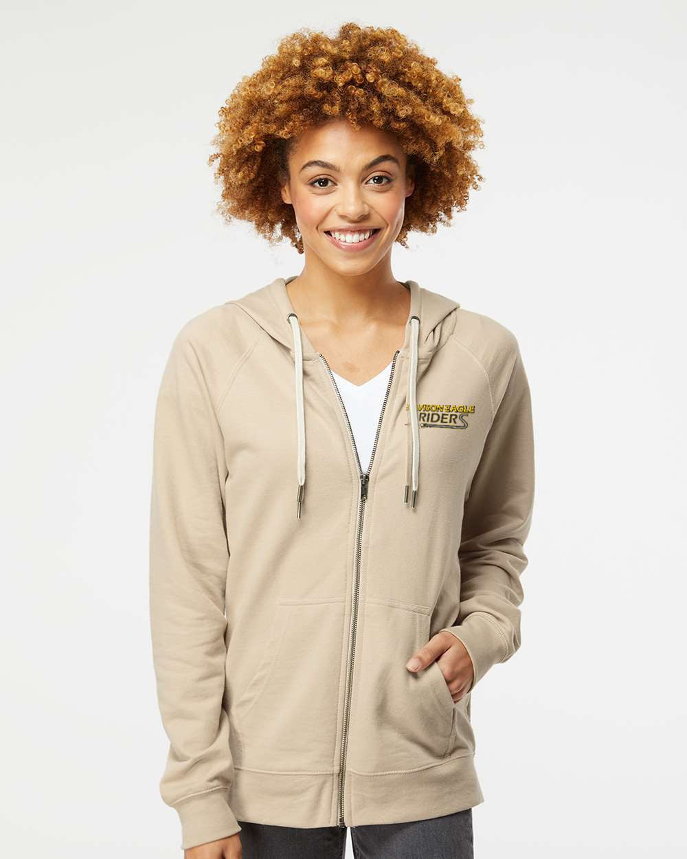 Davison Eagle Riders Lightweight Loopback Terry Full-Zip Hooded Sweatshirt