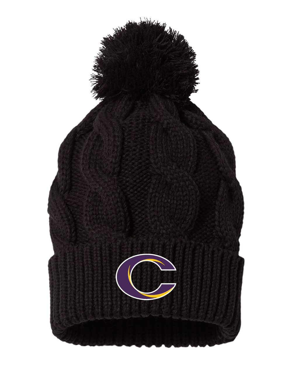 Caro Chunk Twist Knit Beanie With Cuff - Schall