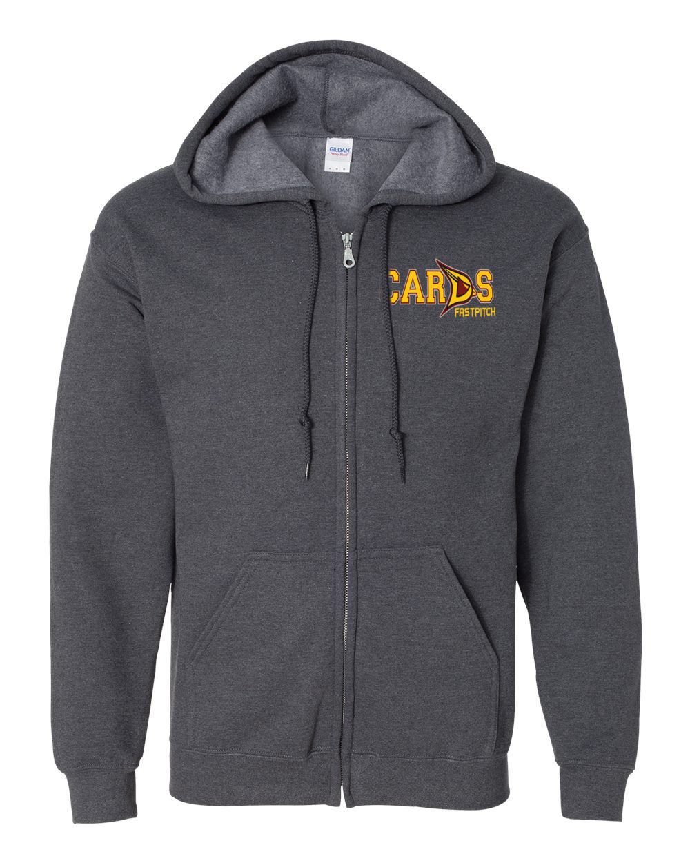 CARDS Fastpitch NEW LOGO Embroidered Full Zip Jacket