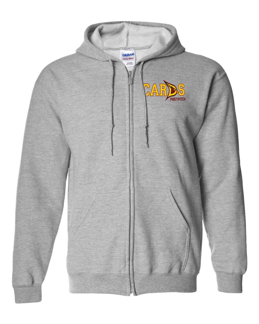 CARDS Fastpitch NEW LOGO Embroidered Full Zip Jacket