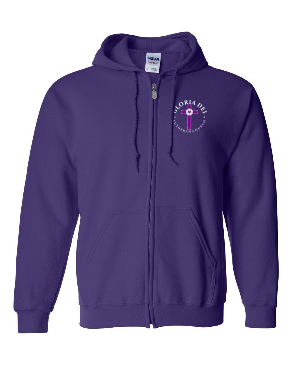 Gloria Dei Lutheran Church Basic Hooded Full Zip Sweatshirt
