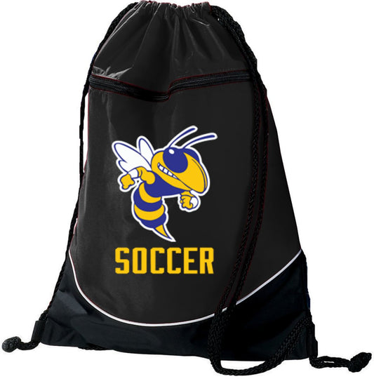 Kearsley Soccer Tri - Color Drawstring Bag