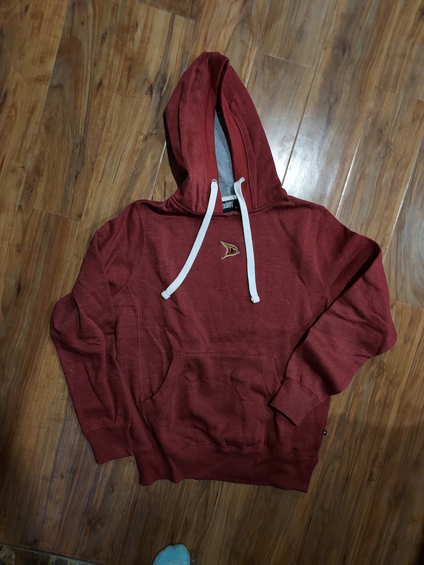 Pennant Heavyweight Heather Maroon Hood - Embroidered