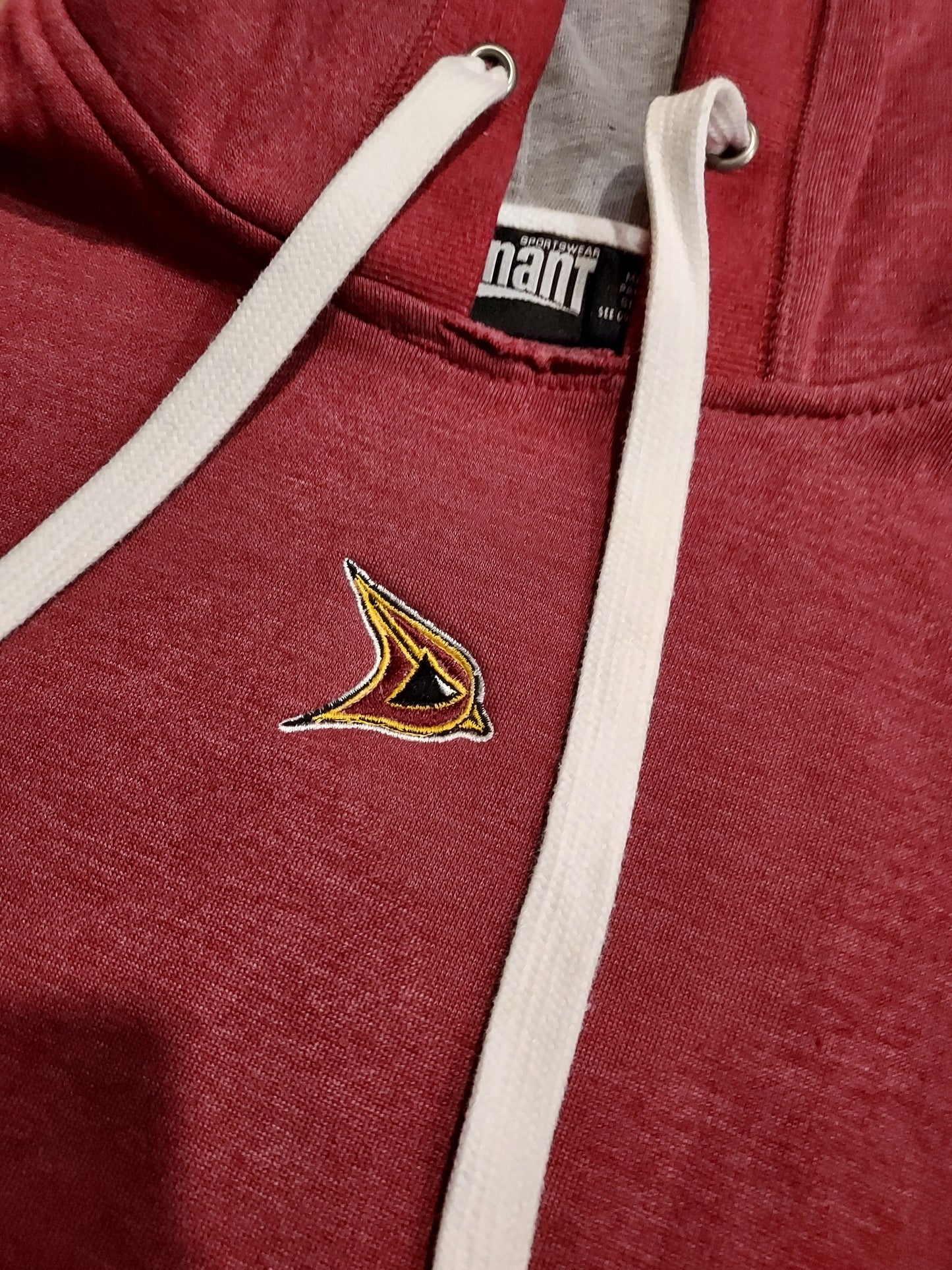 Pennant Heavyweight Heather Maroon Hood - Embroidered