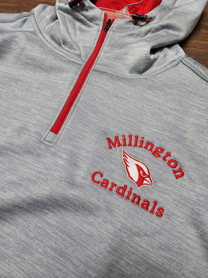 Millington Cardinals Linear Polyester Performance Hood