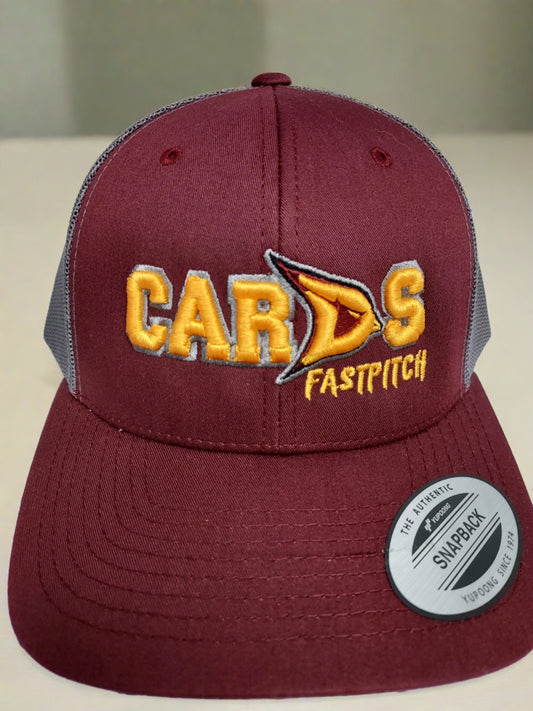 Cards Fastpitch 3D Classic Retro Trucker Cap