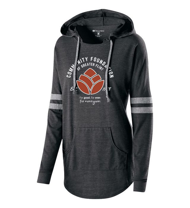 Community Foundation of Greater Flint Ladies Hooded Low Key Pullover
