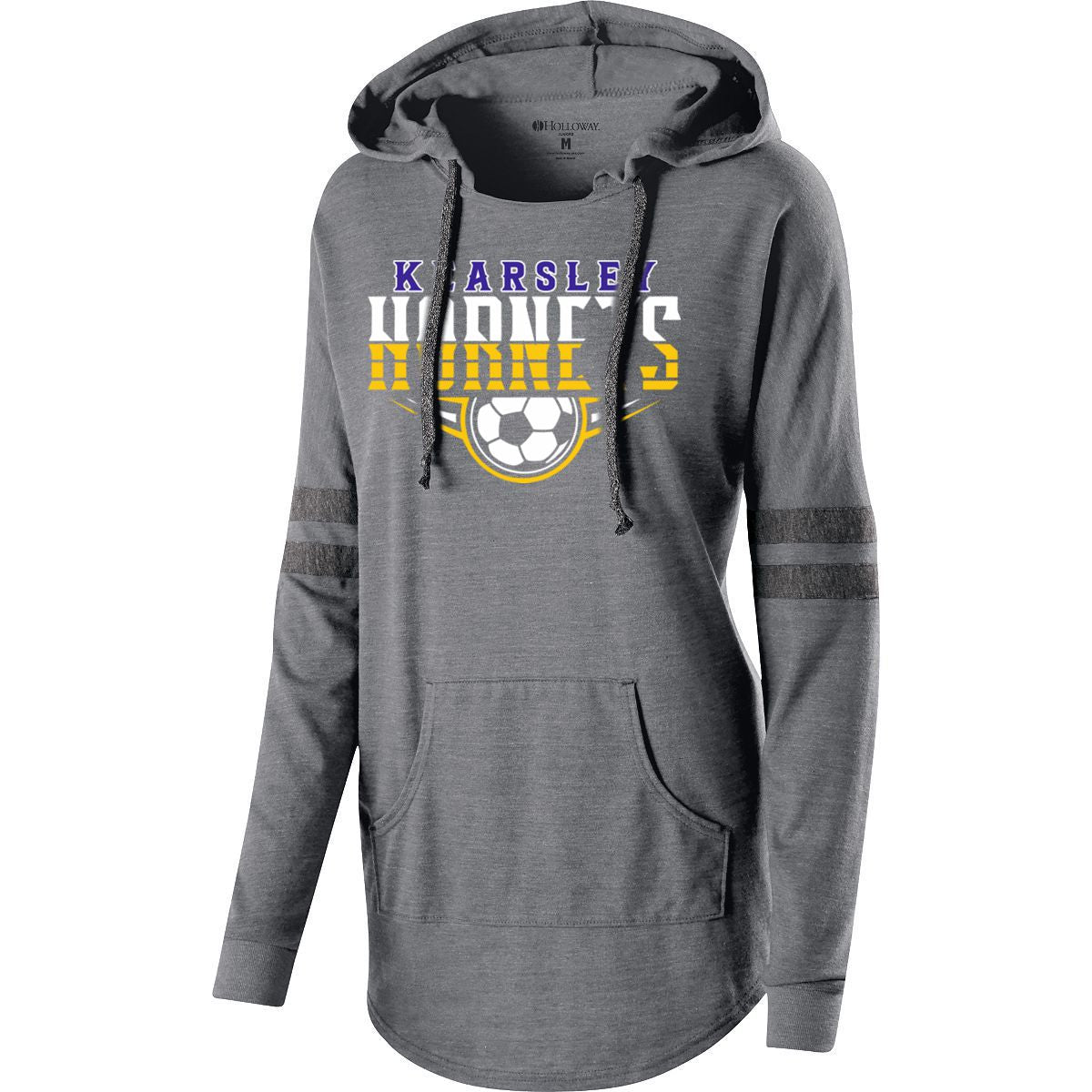 Kearsley Soccer Ladies Hooded Low Key Pullover