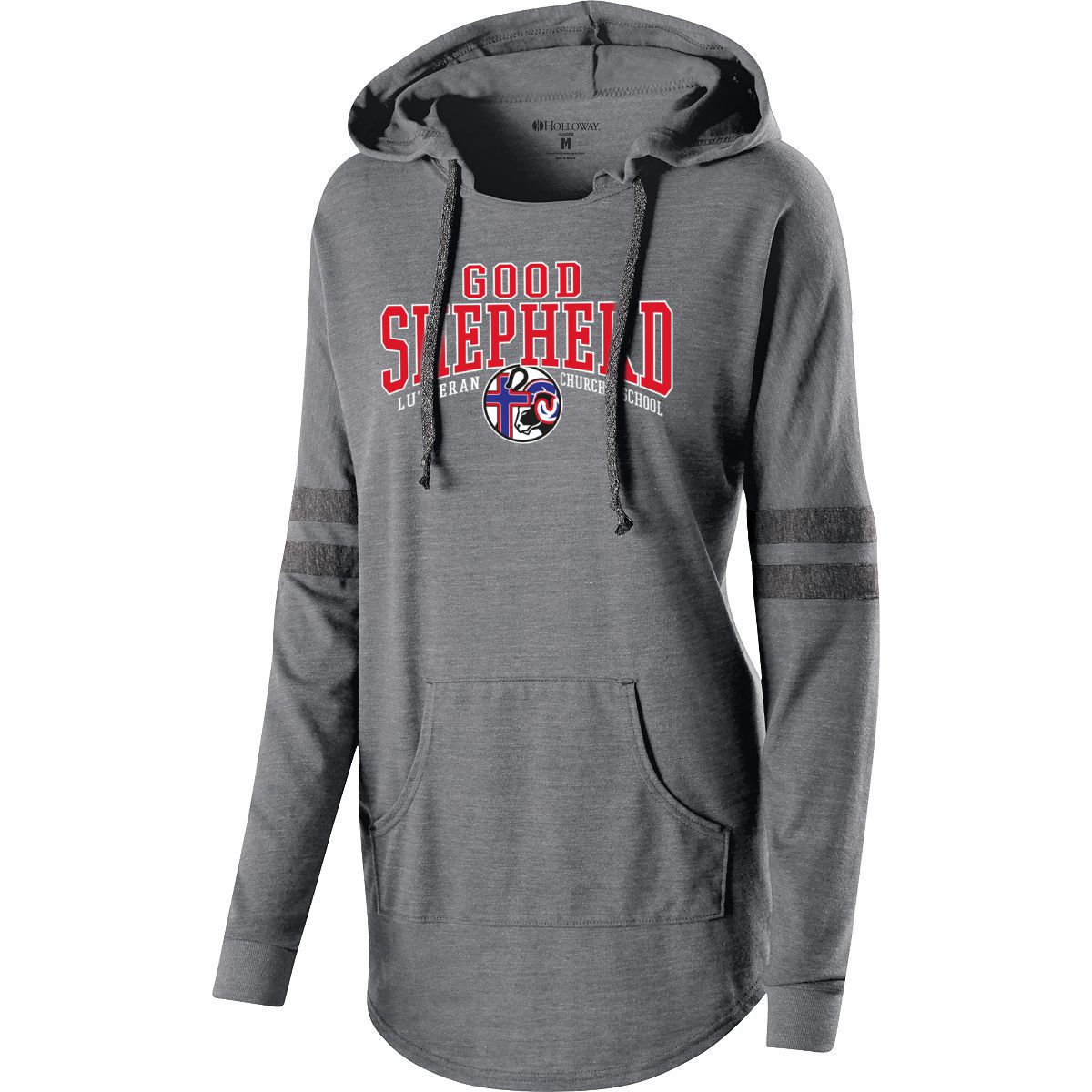 Good Shepherd Ladies Hooded Low Key Pullover
