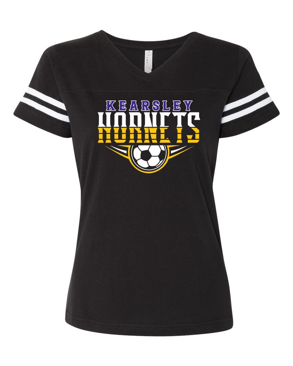 Kearsley Soccer Stripe Jersey Tee