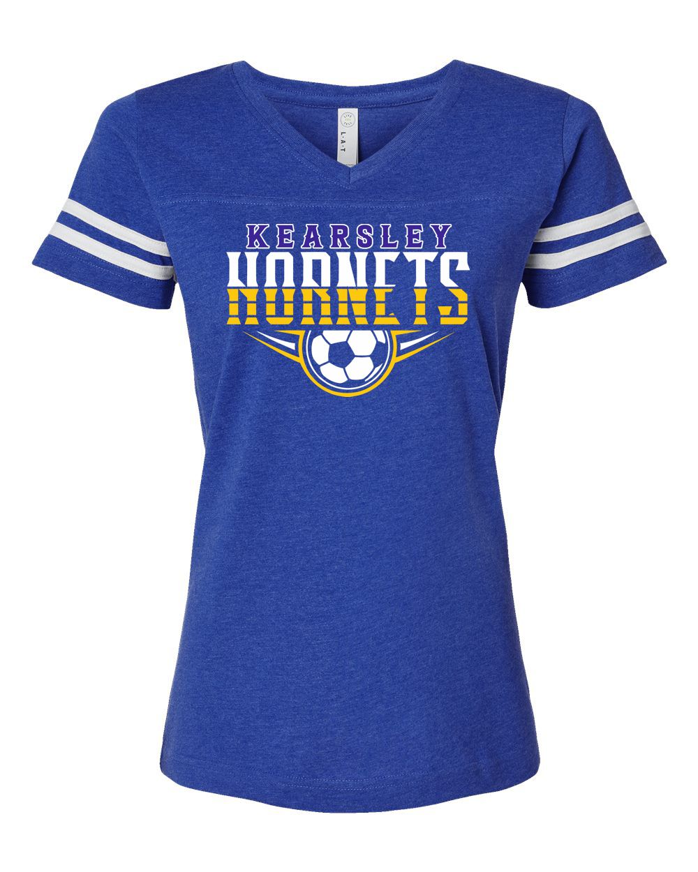 Kearsley Soccer Stripe Jersey Tee