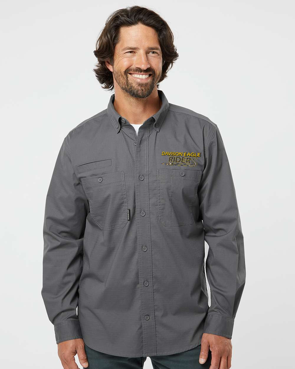 Davison Eagle Riders Craftsman Woven Long Sleeve Shirt