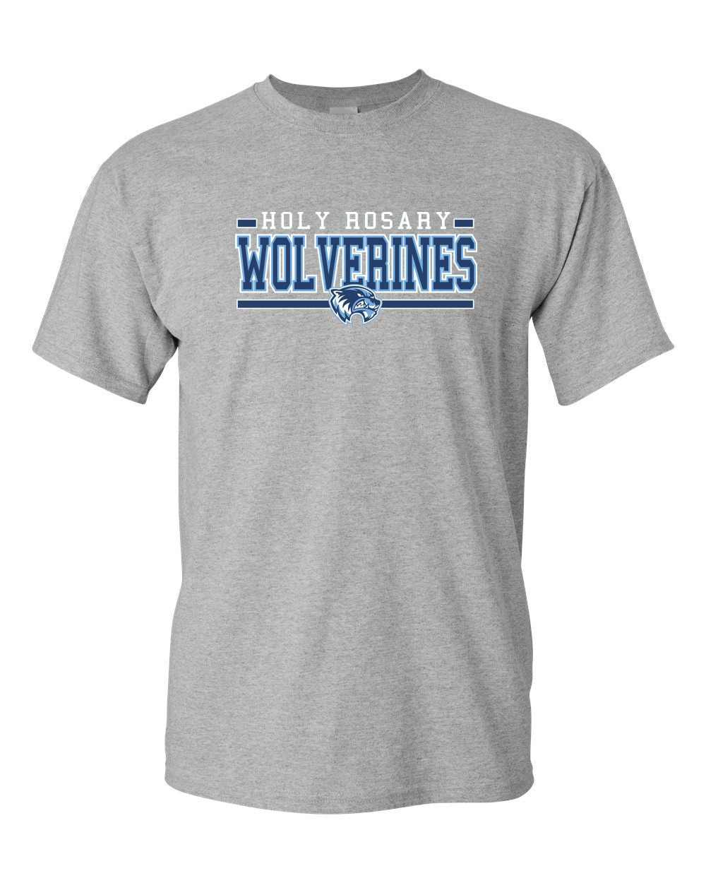 Holy Rosary Basic Grey T-shirt
