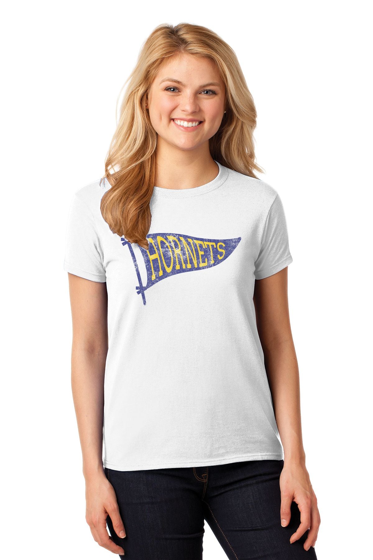 Kearsley Hornets Pennant Ladies Basic T-shirt