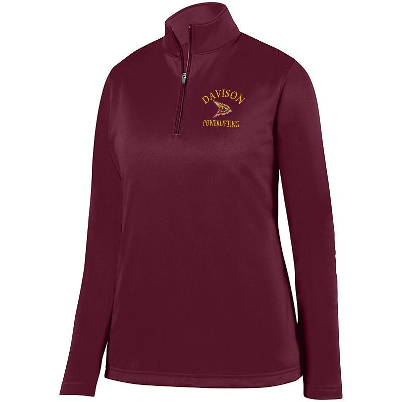 Davison Powerlifting Ladies 1/4 Wicking Fleece Pullover