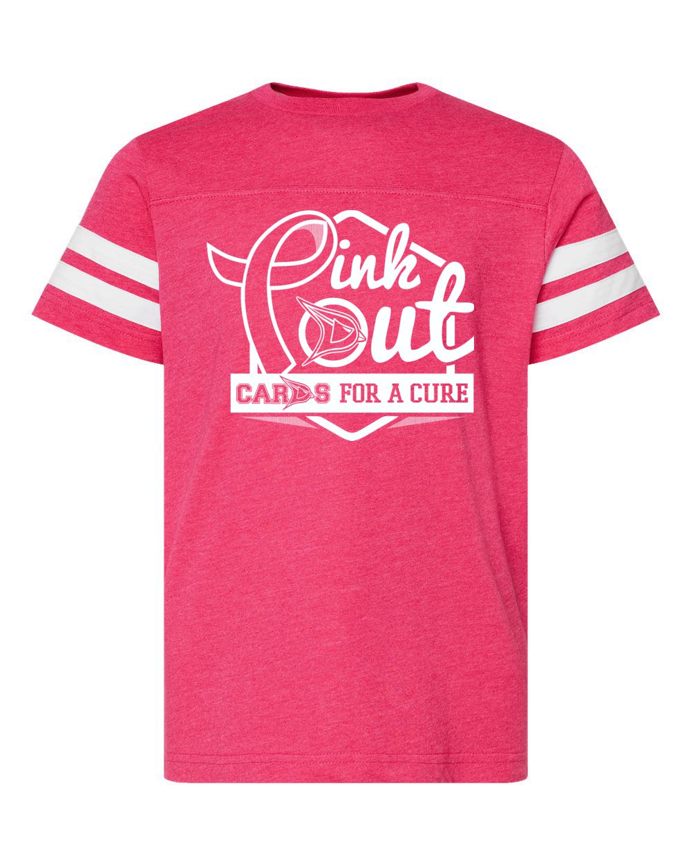 Davison Pink Out Short Sleeve Stripe Jersey Tee