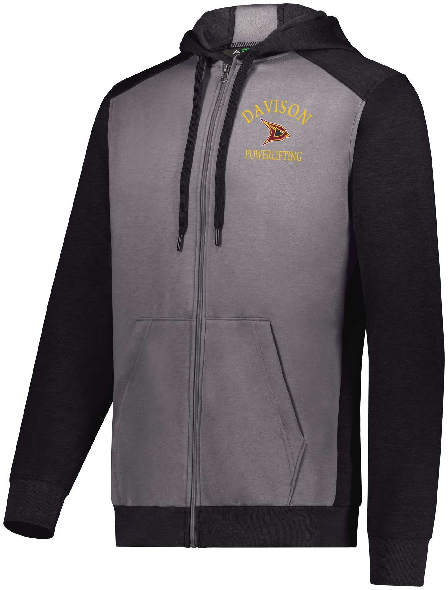 Davison Powerlifting Three Season Full Zip Hooded Sweatshirt