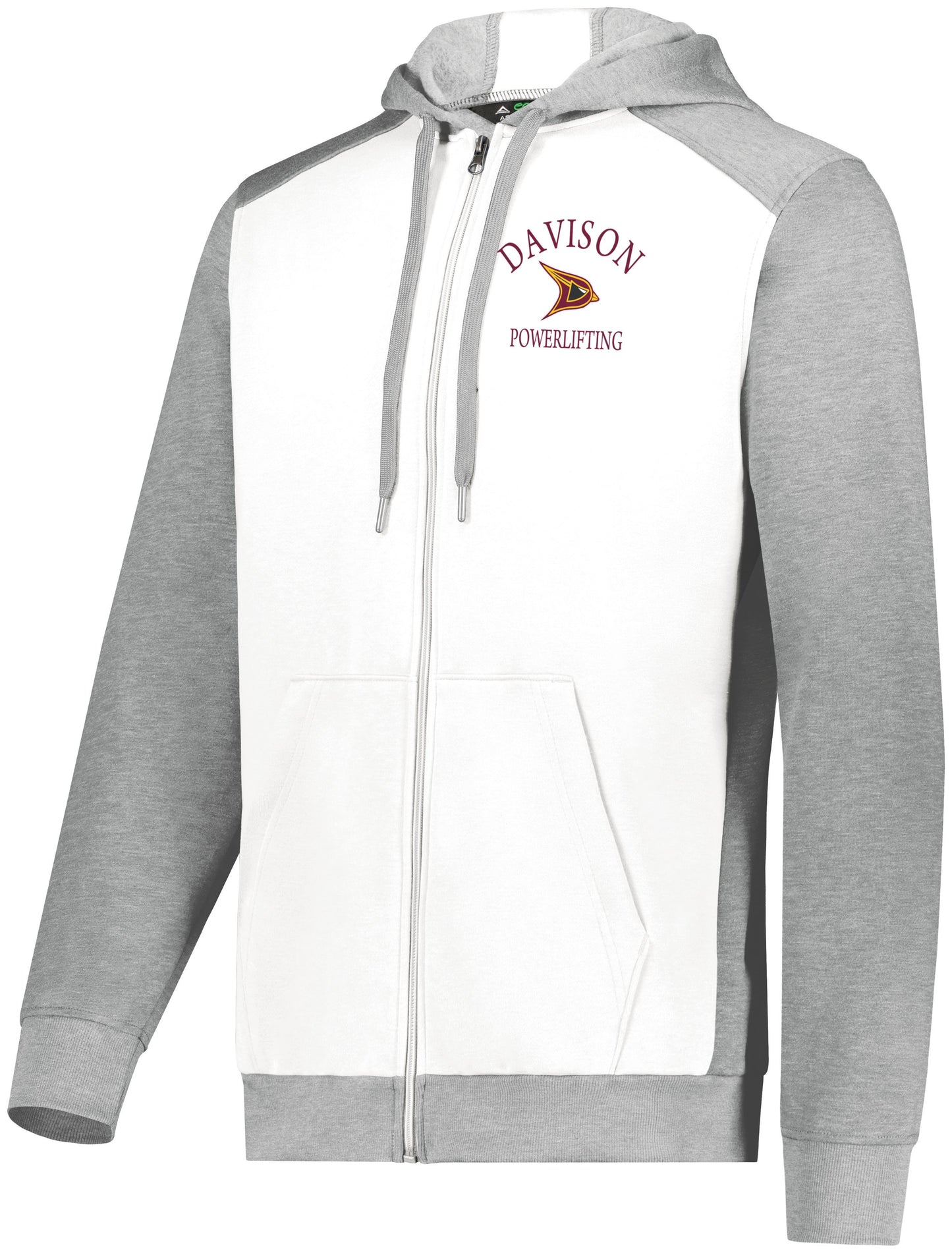 Davison Powerlifting Three Season Full Zip Hooded Sweatshirt