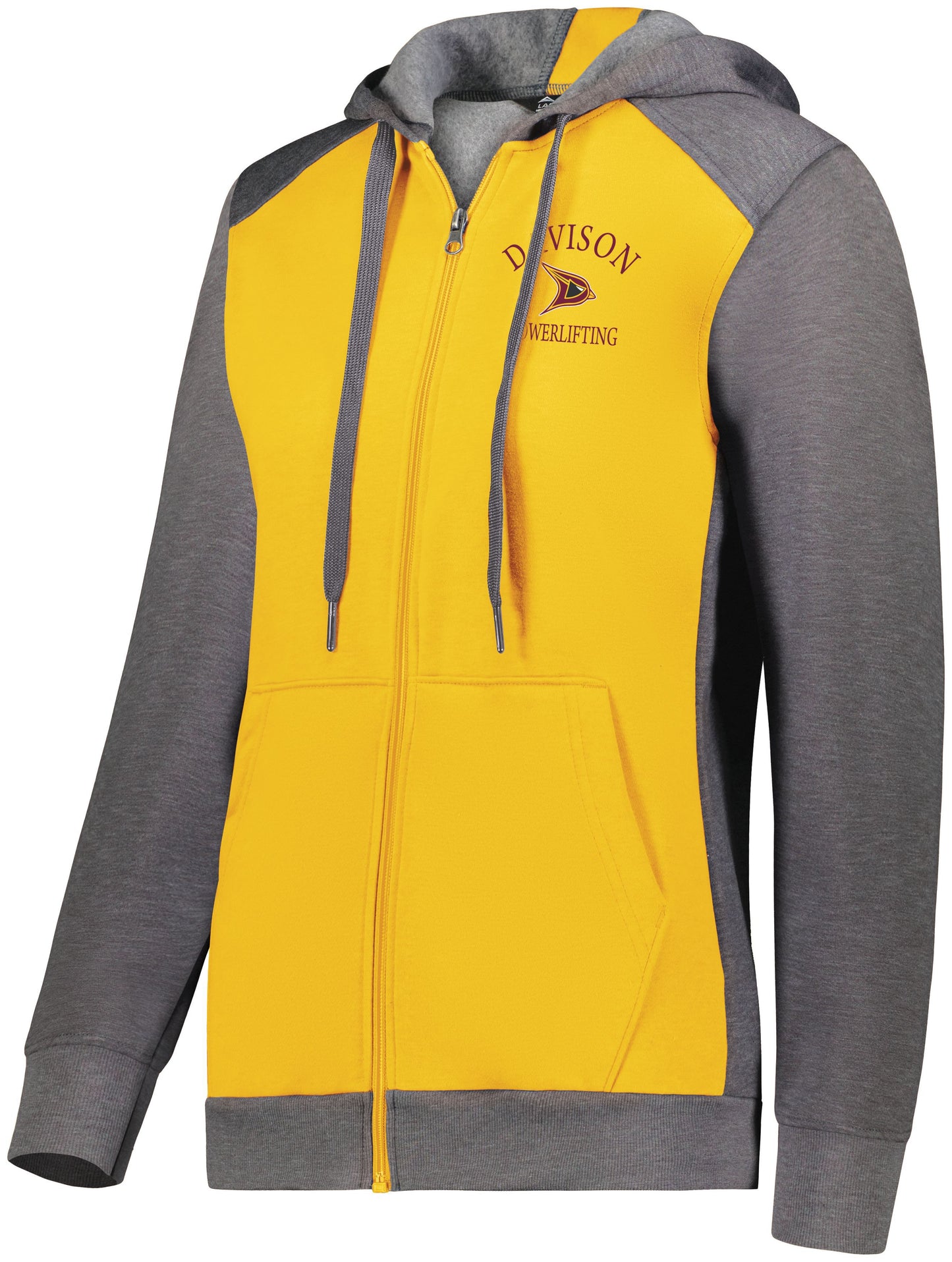 Davison Powerlifting Three Season Full Zip Hooded Sweatshirt