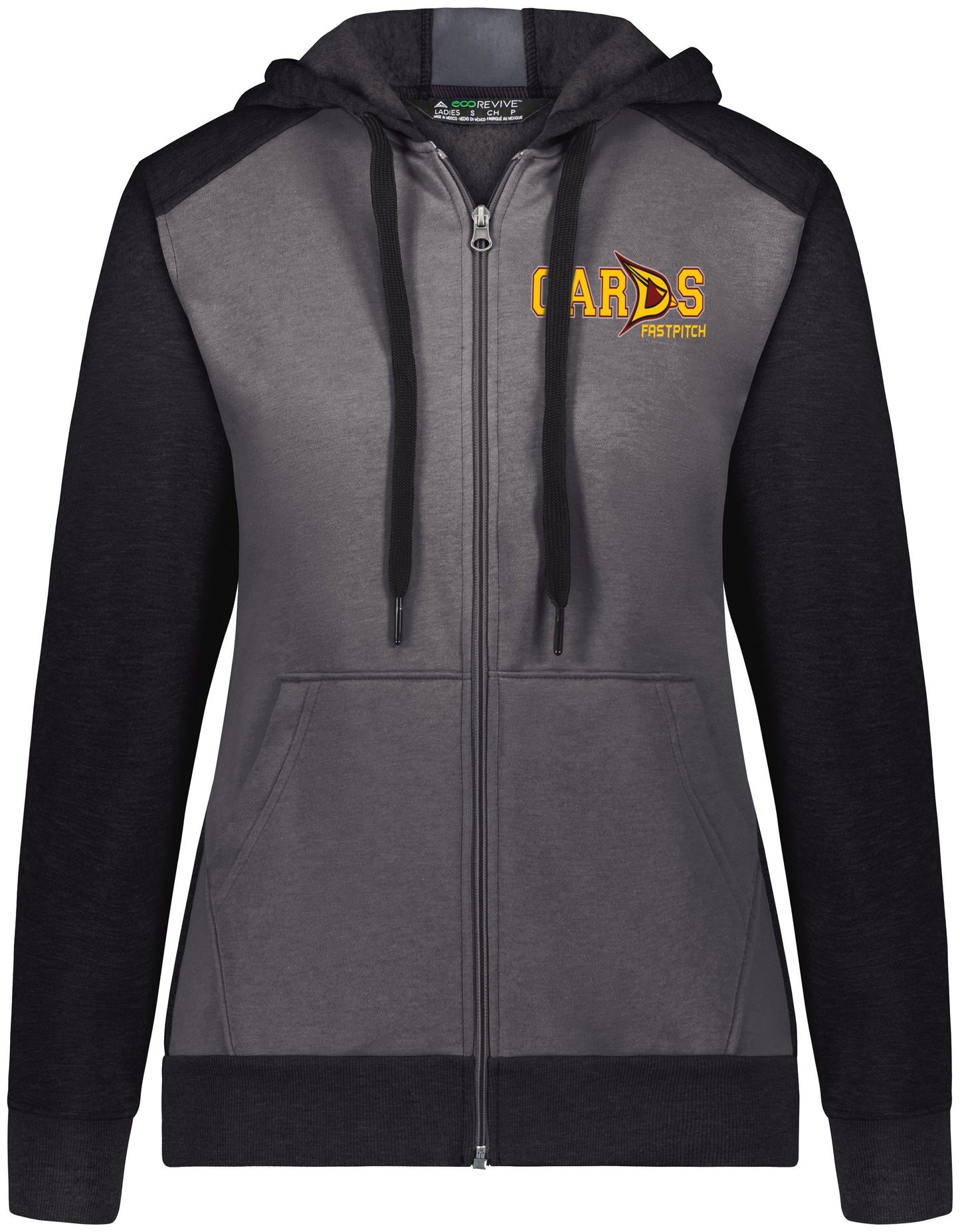 CARDS Fastpitch NEW LOGO Three Season Full Zip Hooded Sweatshirt