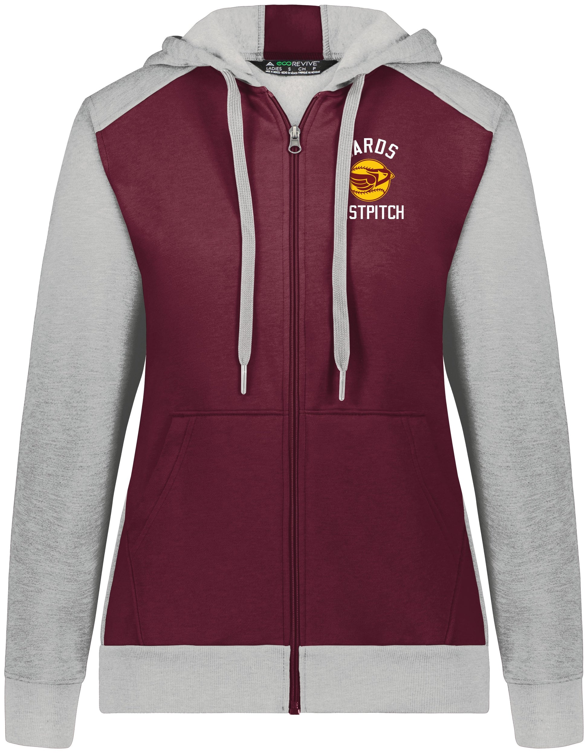 Cards Fastpitch Three Season Full Zip Hooded Sweatshirt