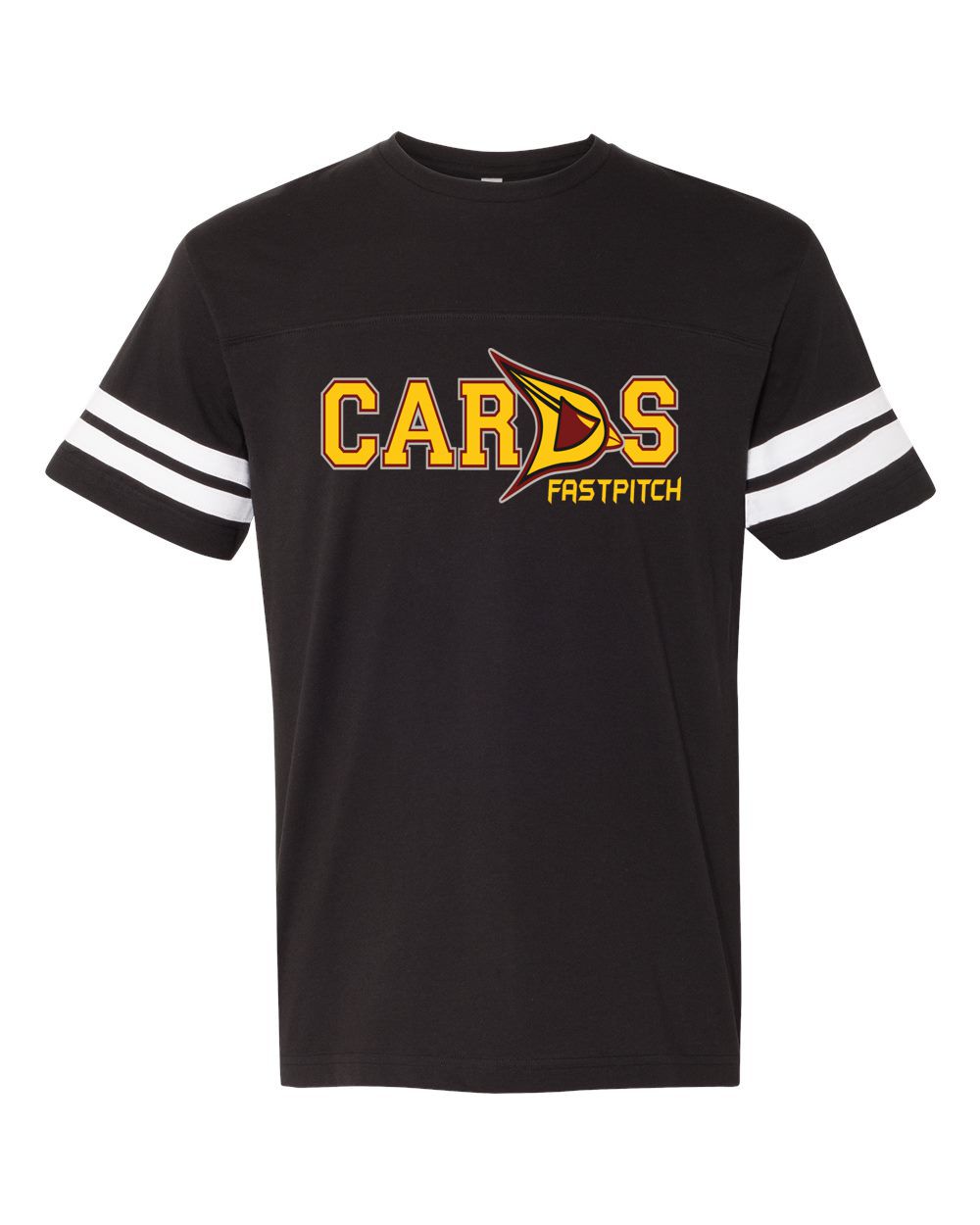 Cards Fastpitch Short Sleeve Stripe Jersey Tee
