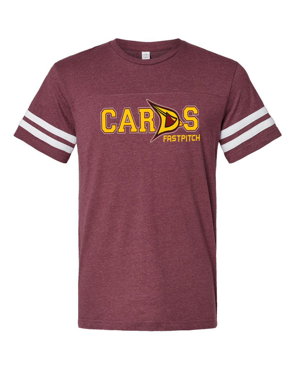 Cards Fastpitch Short Sleeve Stripe Jersey Tee
