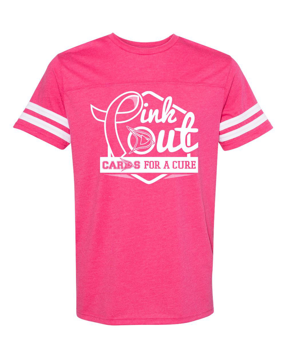 Davison Pink Out Short Sleeve Stripe Jersey Tee