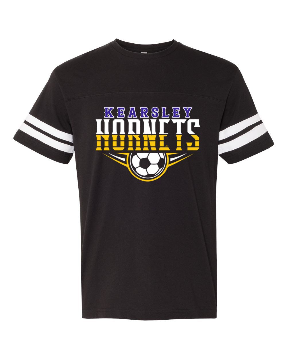 Kearsley Soccer Stripe Jersey Tee