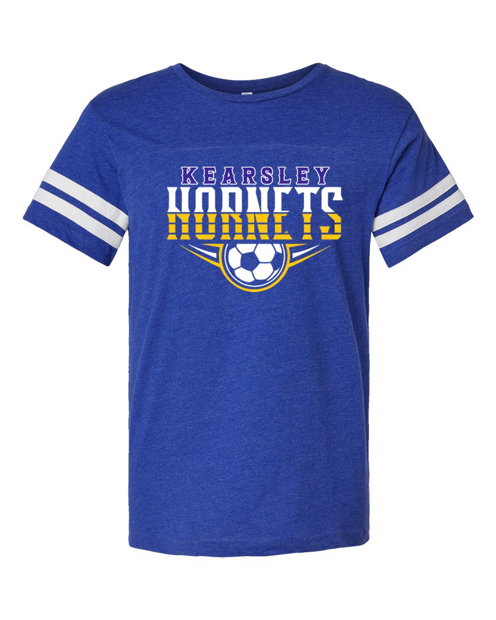 Kearsley Soccer Stripe Jersey Tee