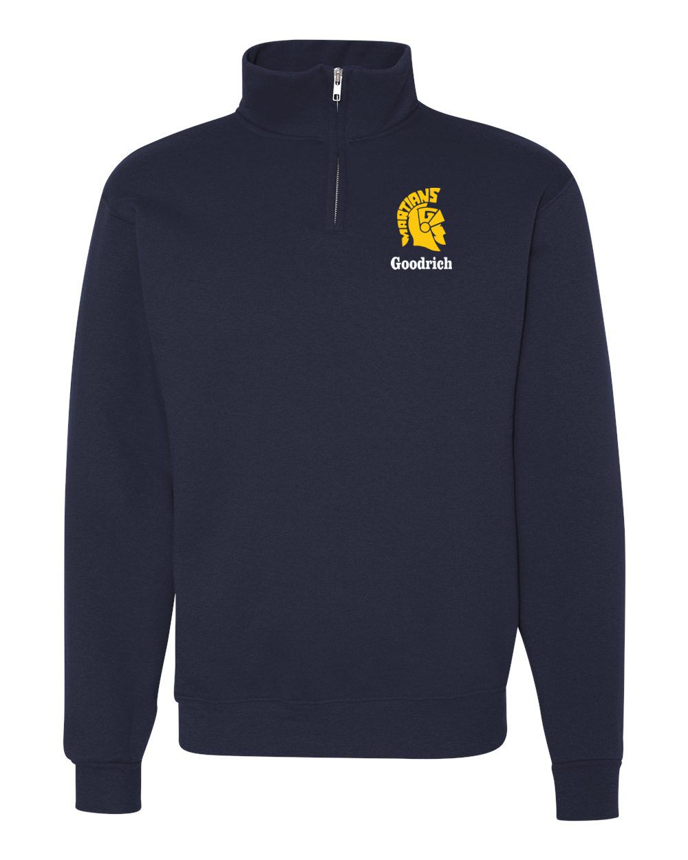 Goodrich with Logo Basic Cotton Quarter Zip Pullover