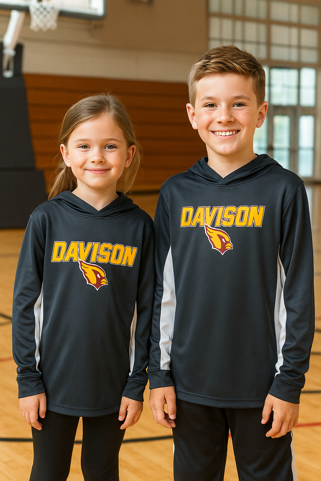 Davison Cardinals Performance Hooded Long Sleeve