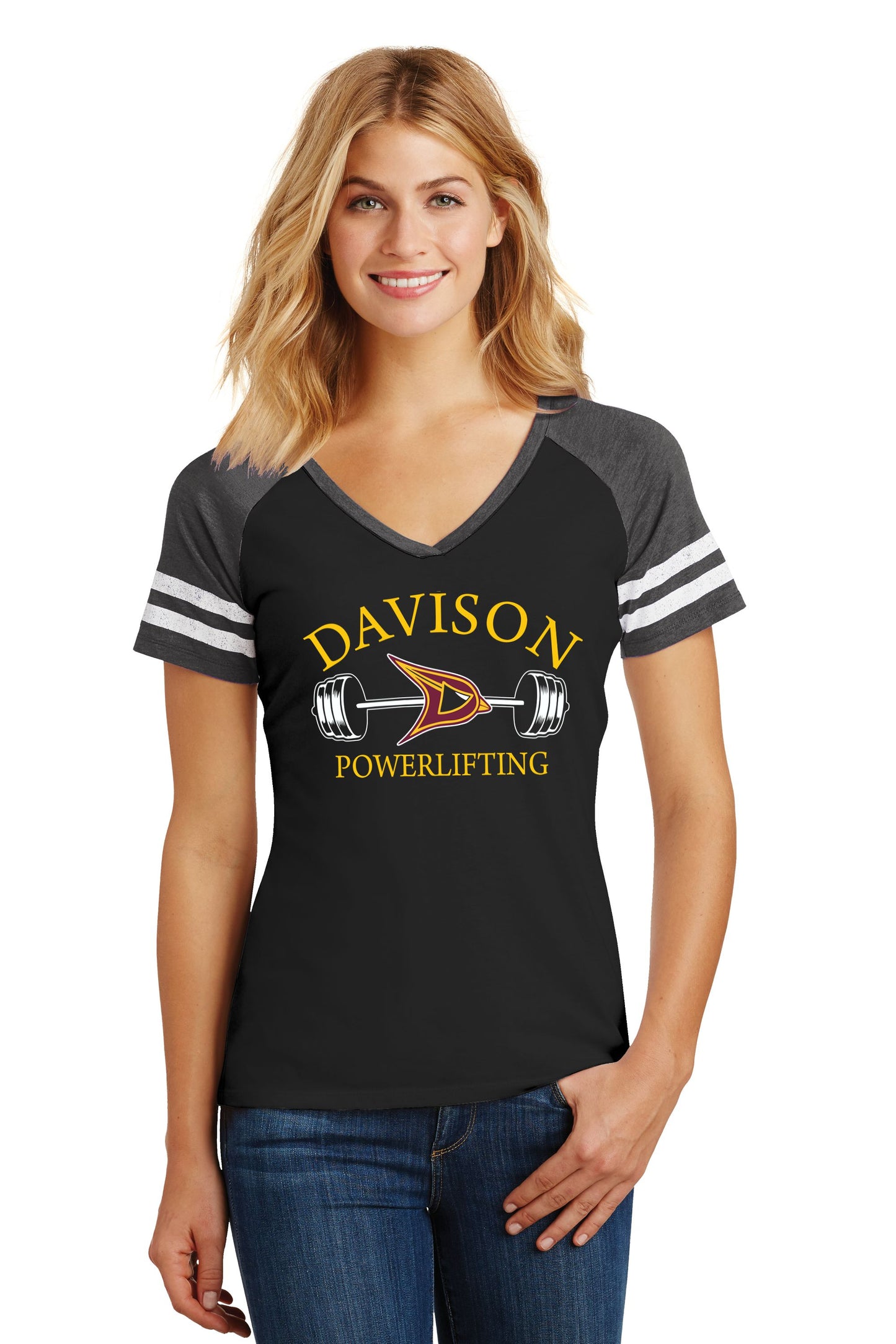 Davison Powerlifting Women’s Game V-Neck Tee