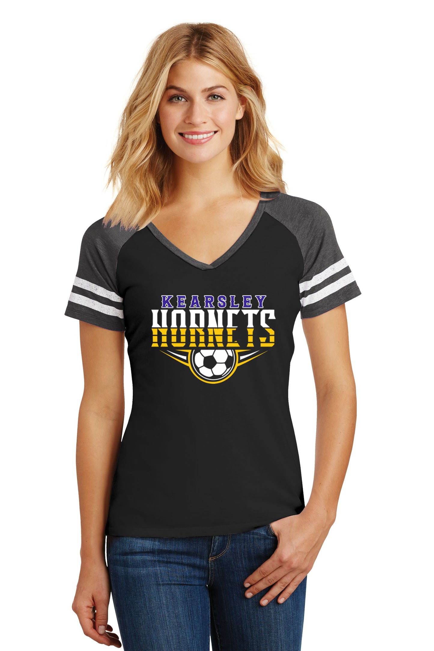 Kearsley Soccer Women’s Game V-Neck Tee