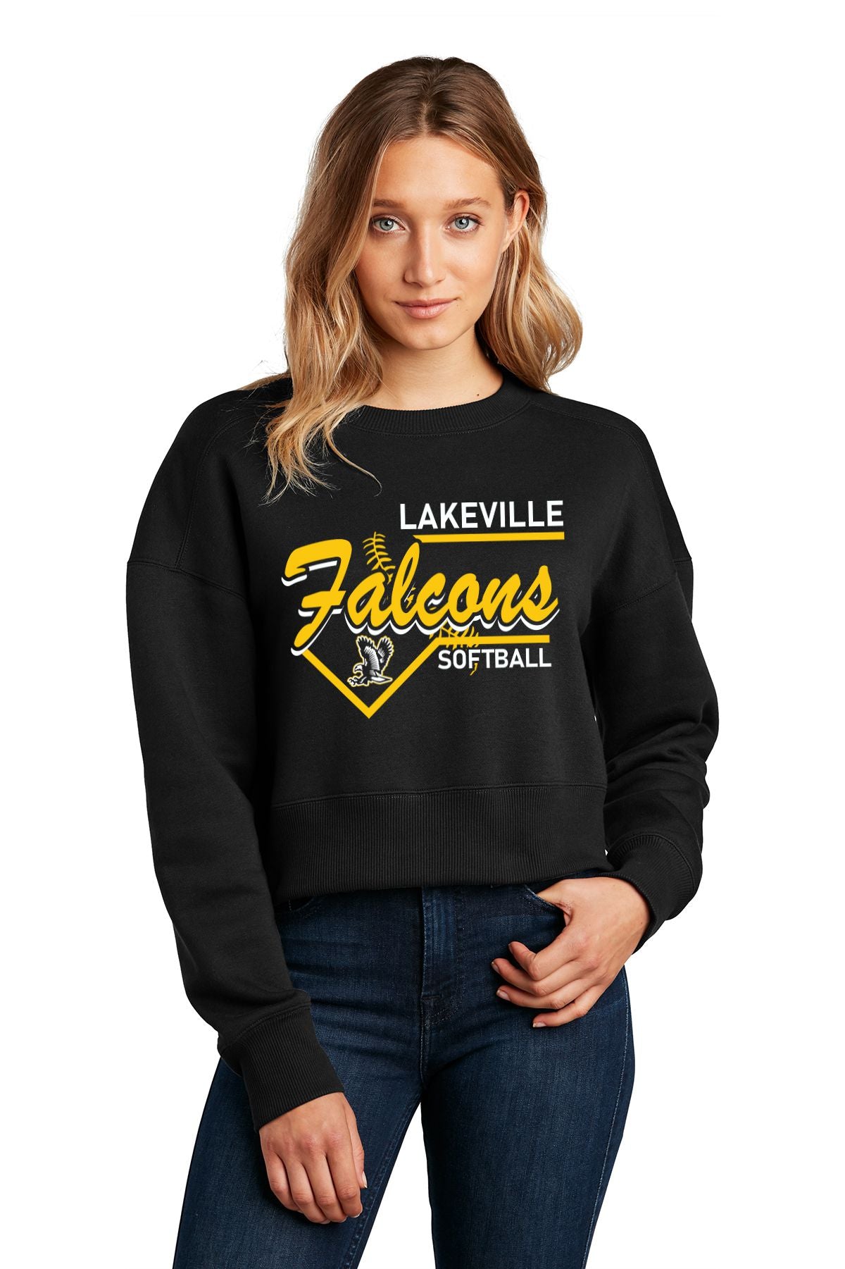 Lakeville Softball District® Women’s Perfect Weight® Fleece Cropped Crew
