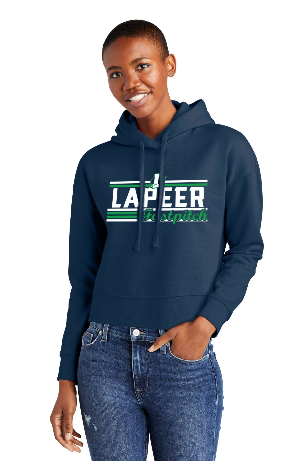 Lapeer Fastpitch Ladies Crop Hood