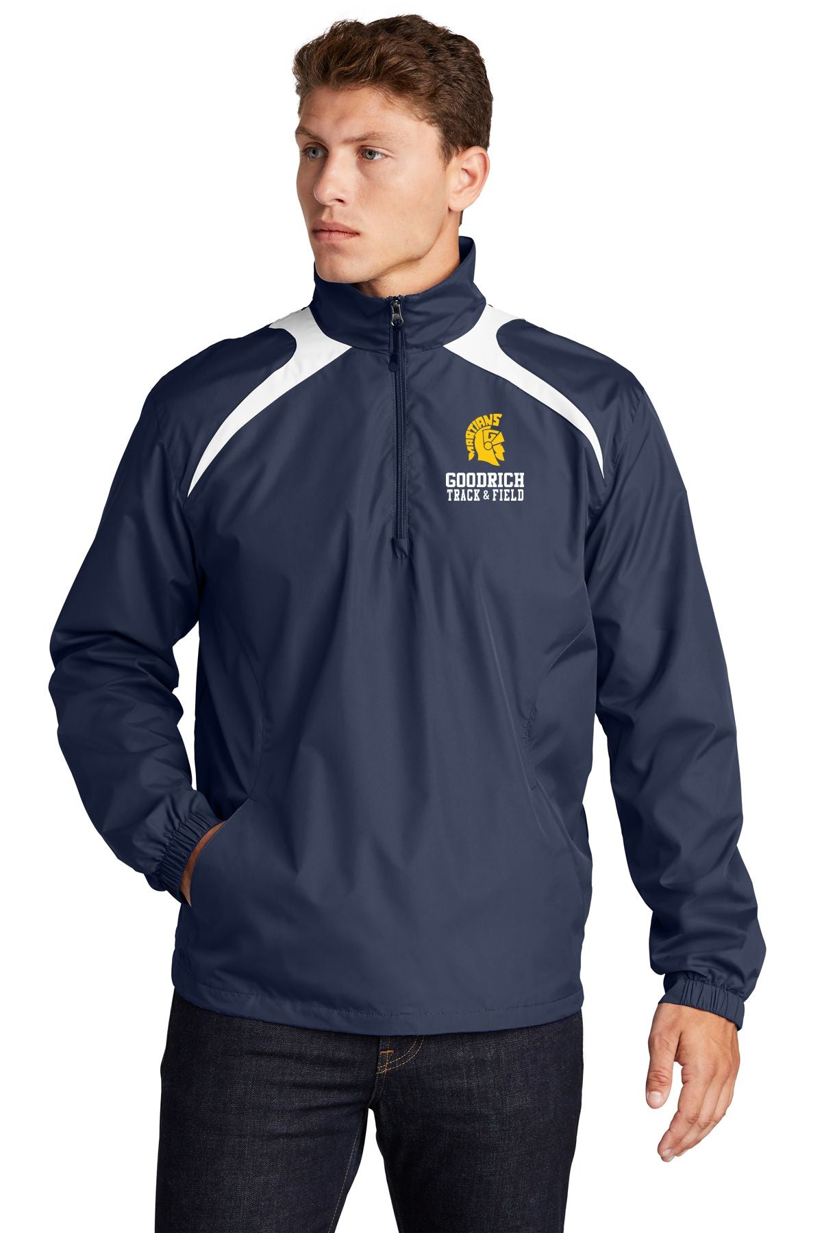 Goodrich Track & Field Club 1/2 Zip Wind Shirt