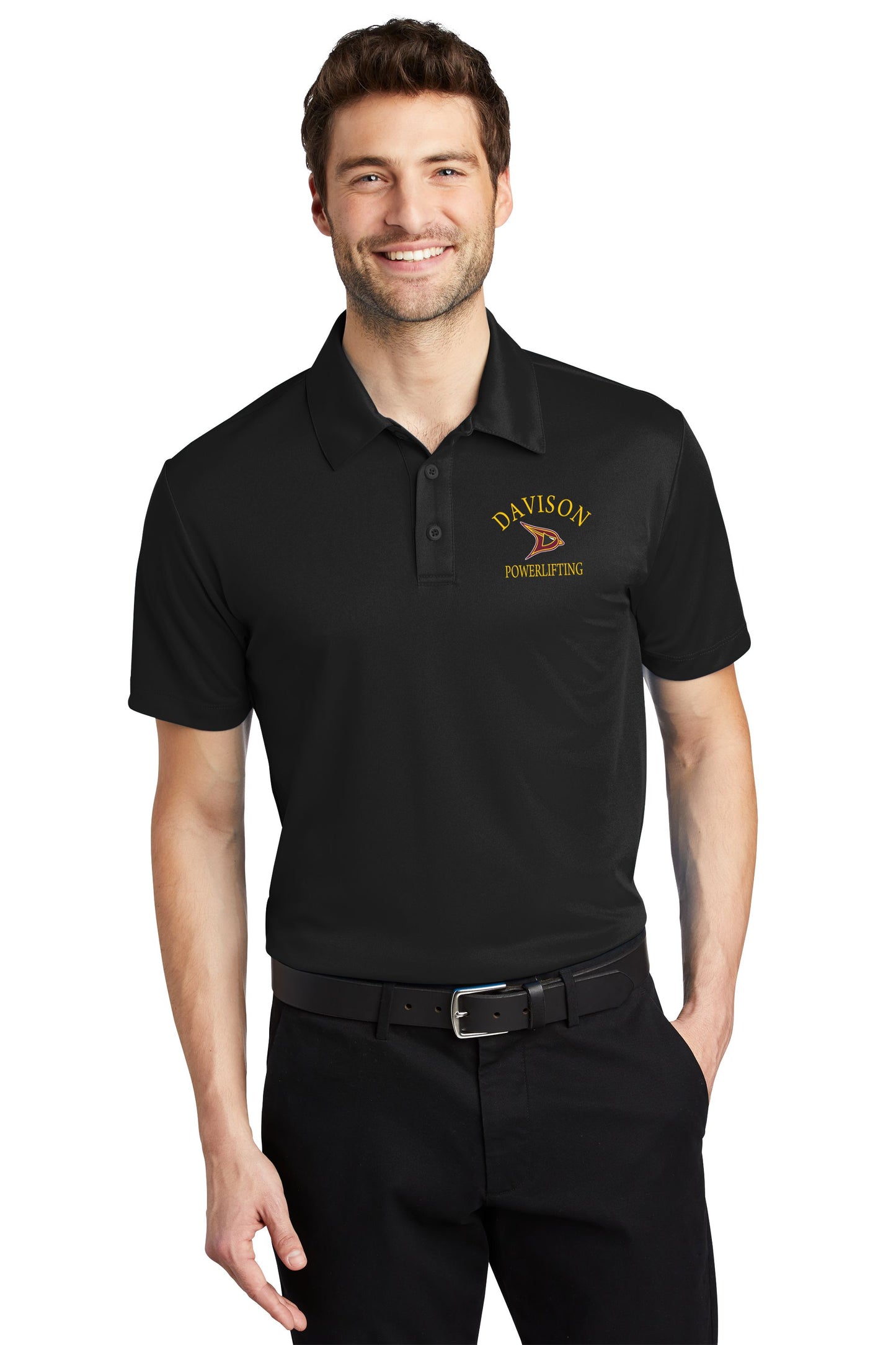 Davison Powerlifting Tall Silk Touch™ Performance Polo