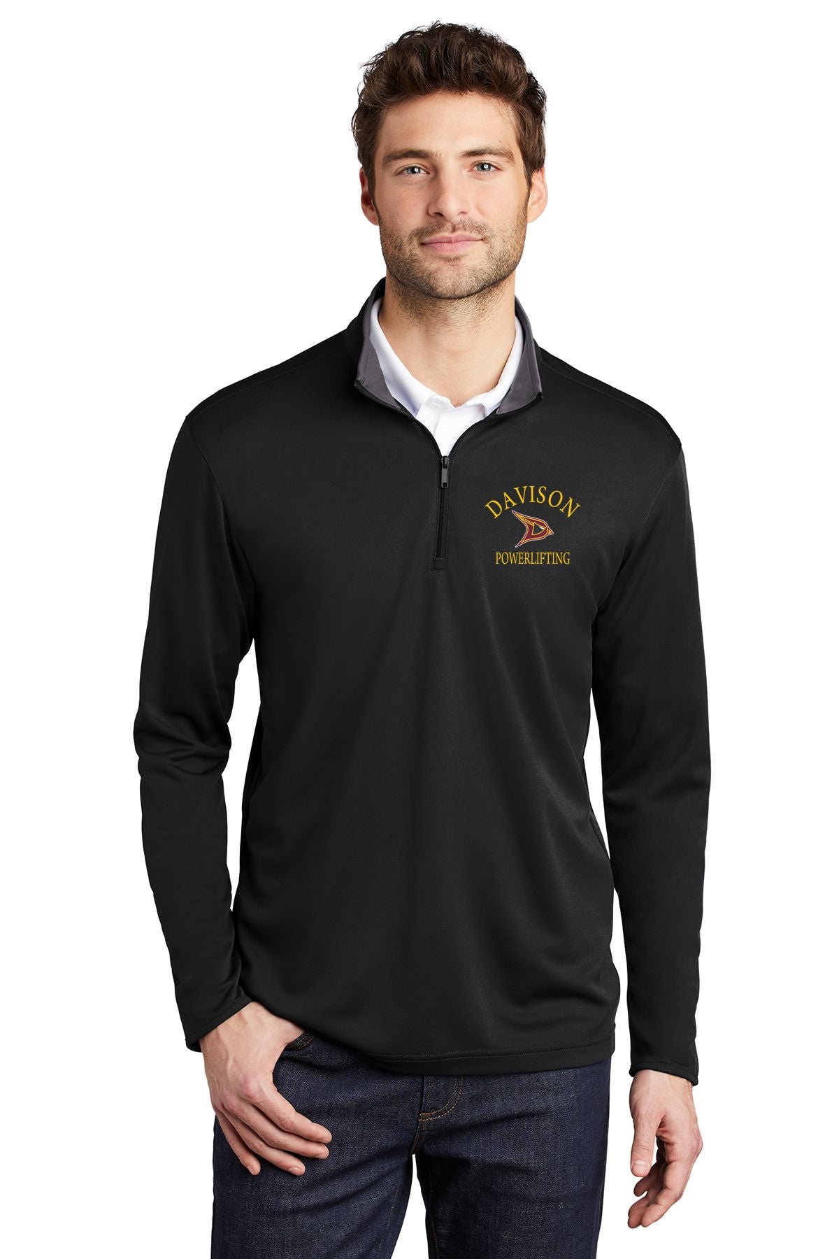 Davison Powerlifting Port Authority ® Silk Touch ™ Performance 1/4-Zip