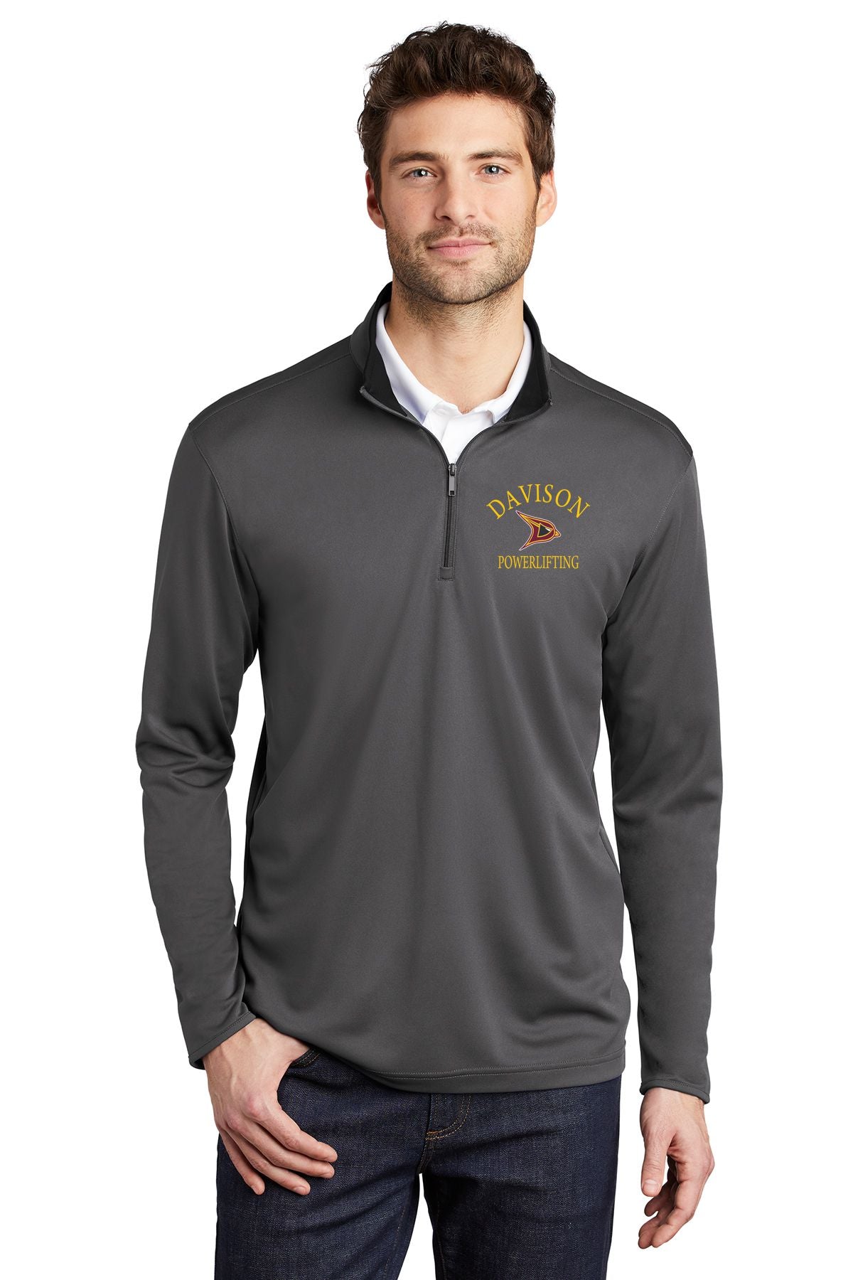 Davison Powerlifting Port Authority ® Silk Touch ™ Performance 1/4-Zip