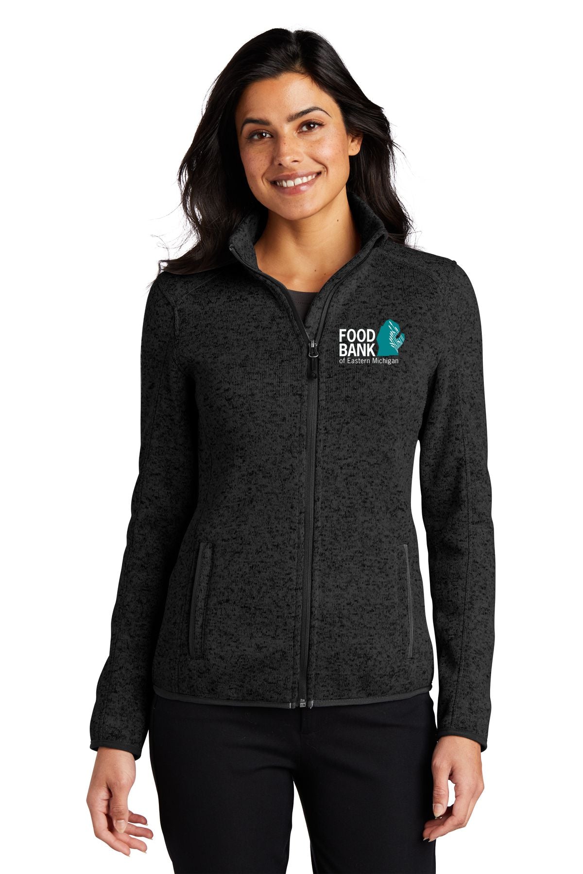 Food Bank of Eastern Michigan Ladies Sweater Fleece