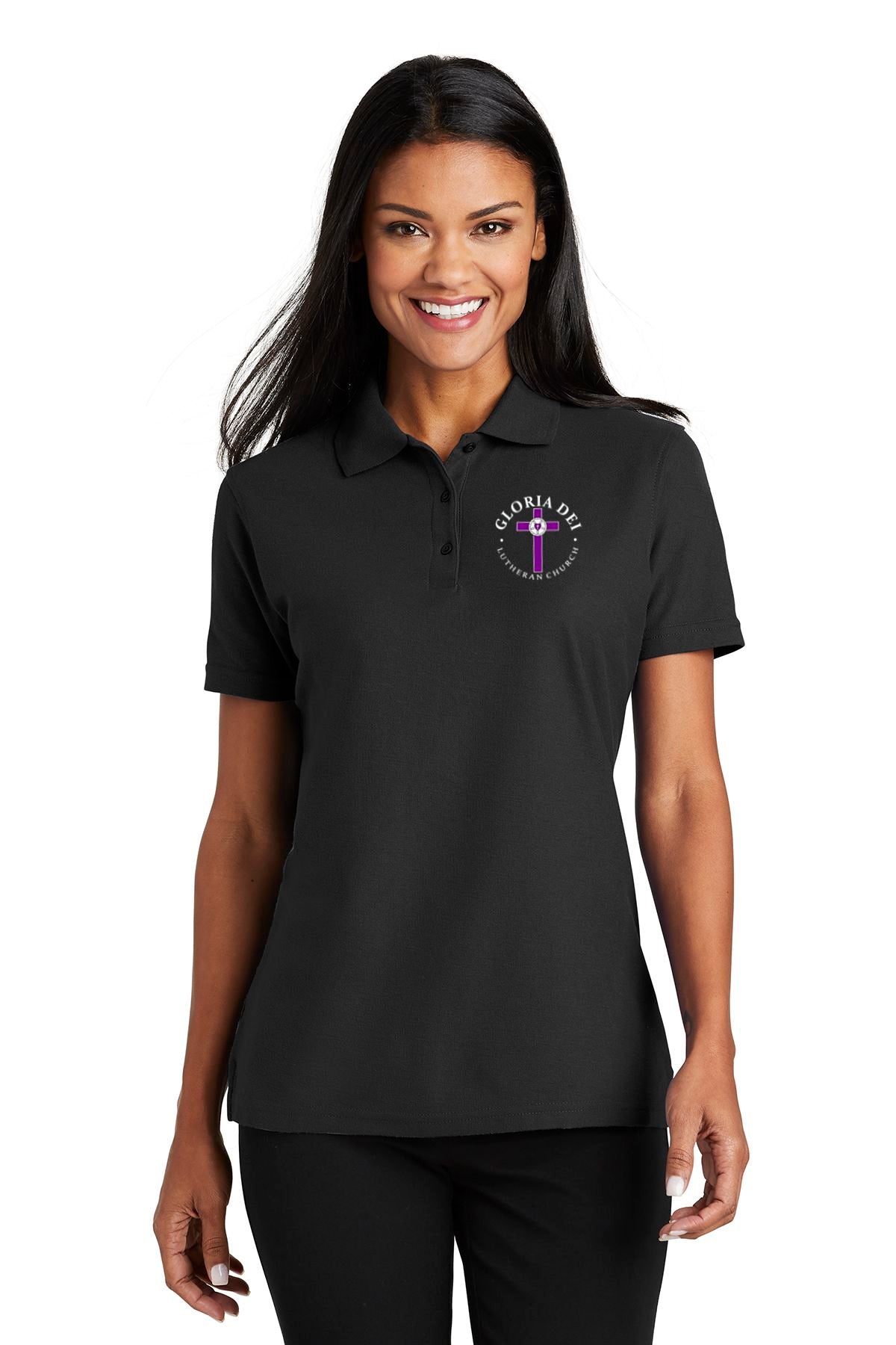 Gloria Dei Lutheran Church Ladies Stain-Release Polo
