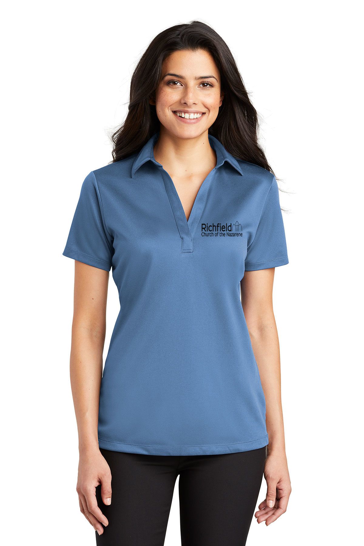 Richfield Church of the Nazarene Silk Touch™ Ladies Performance Polo