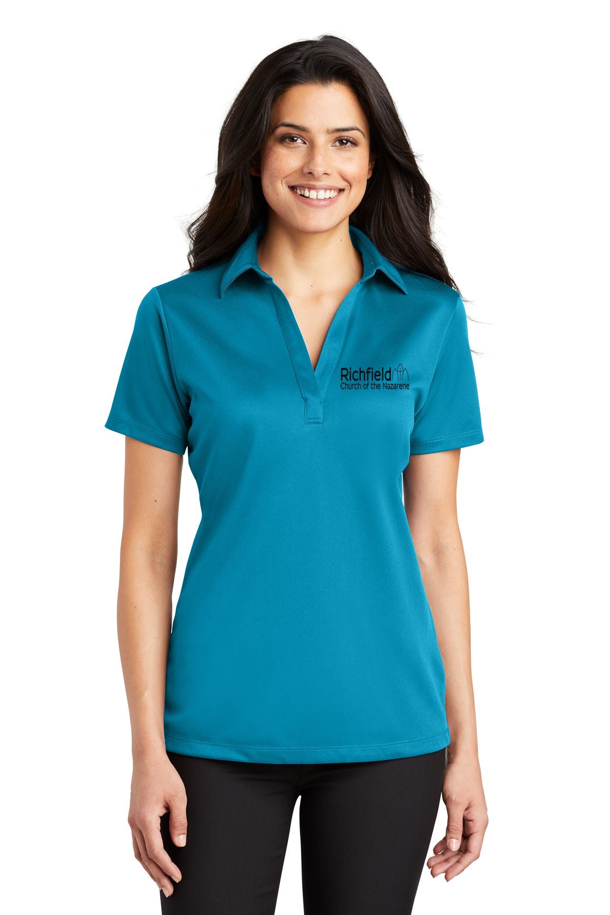 Richfield Church of the Nazarene Silk Touch™ Ladies Performance Polo