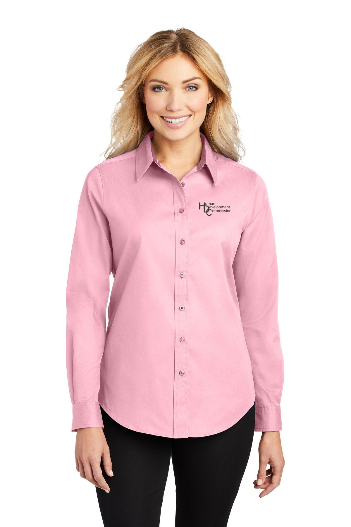 Human Development Commission Ladies Long Sleeve Easy Care Shirt