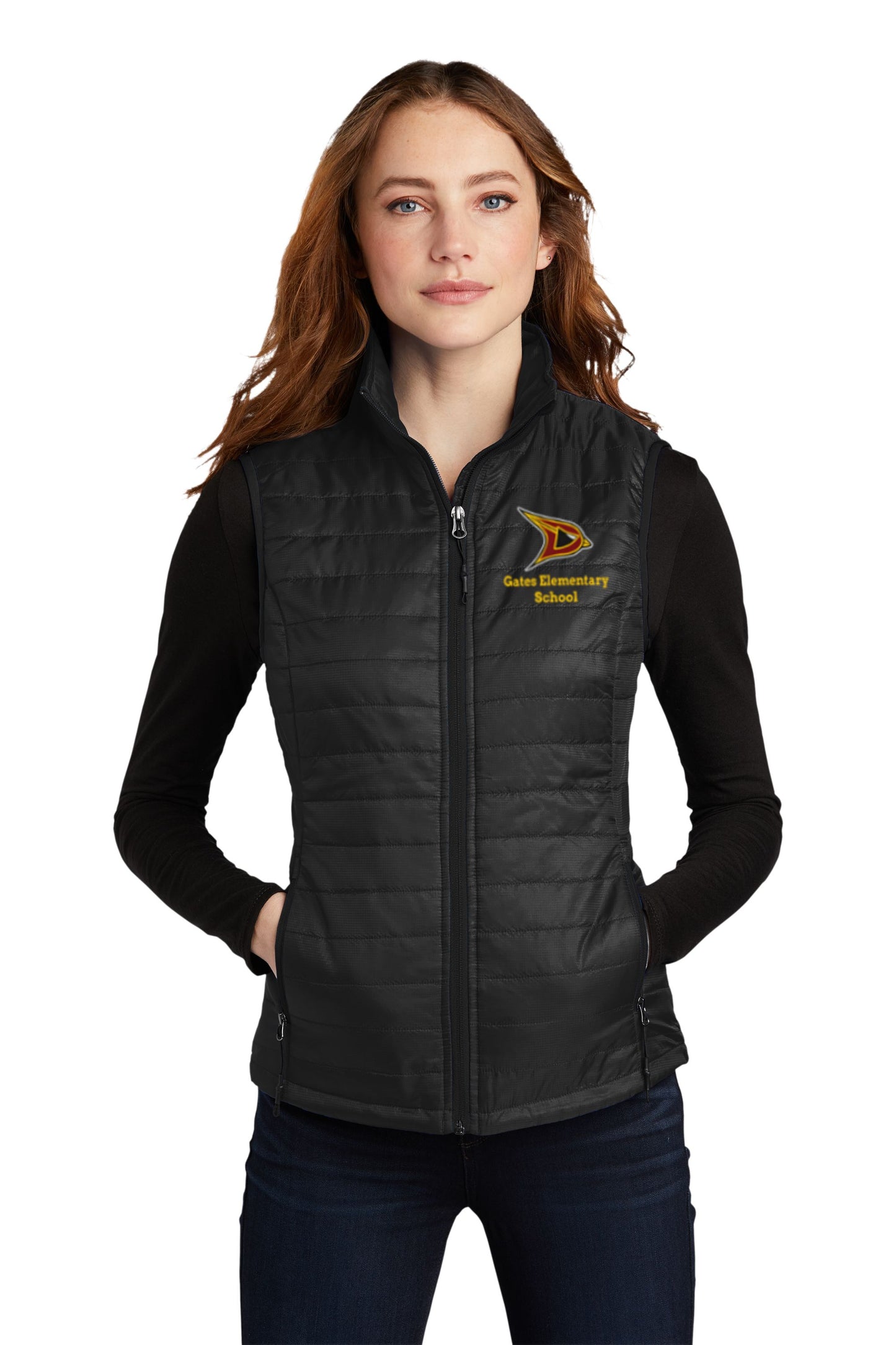 Gates Elementary Ladies Packable Puffy Vest