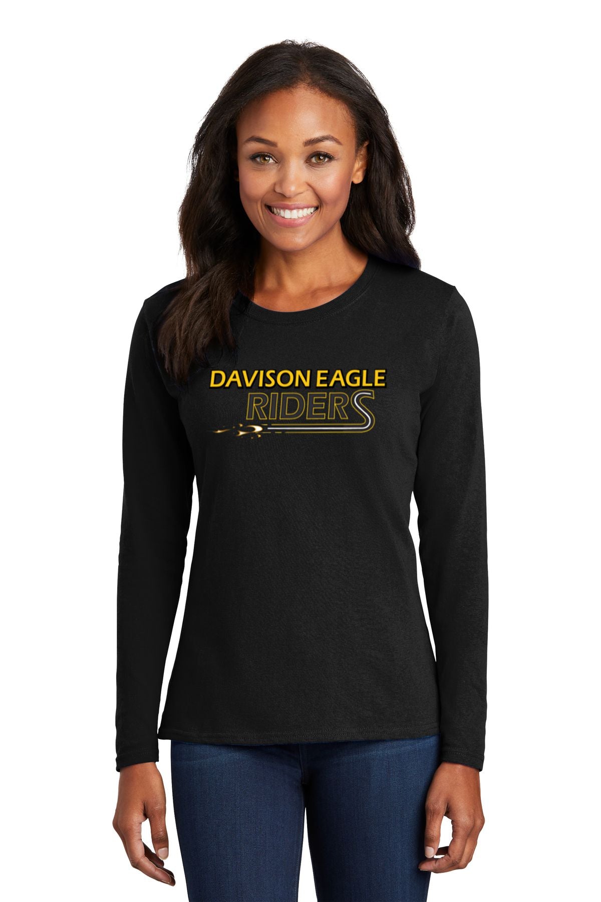 Davison Eagle Riders Basic Ladies Long Sleeve Shirt