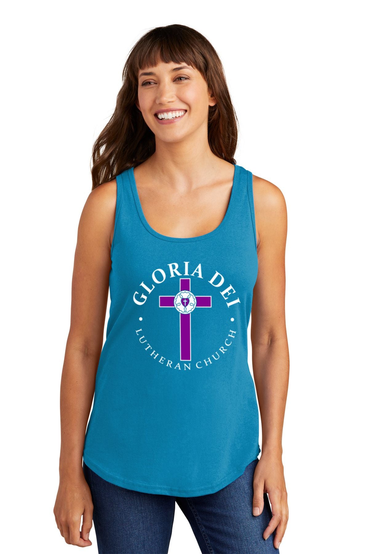 Gloria Dei Lutheran Church Ladies Core Cotton Tank Top