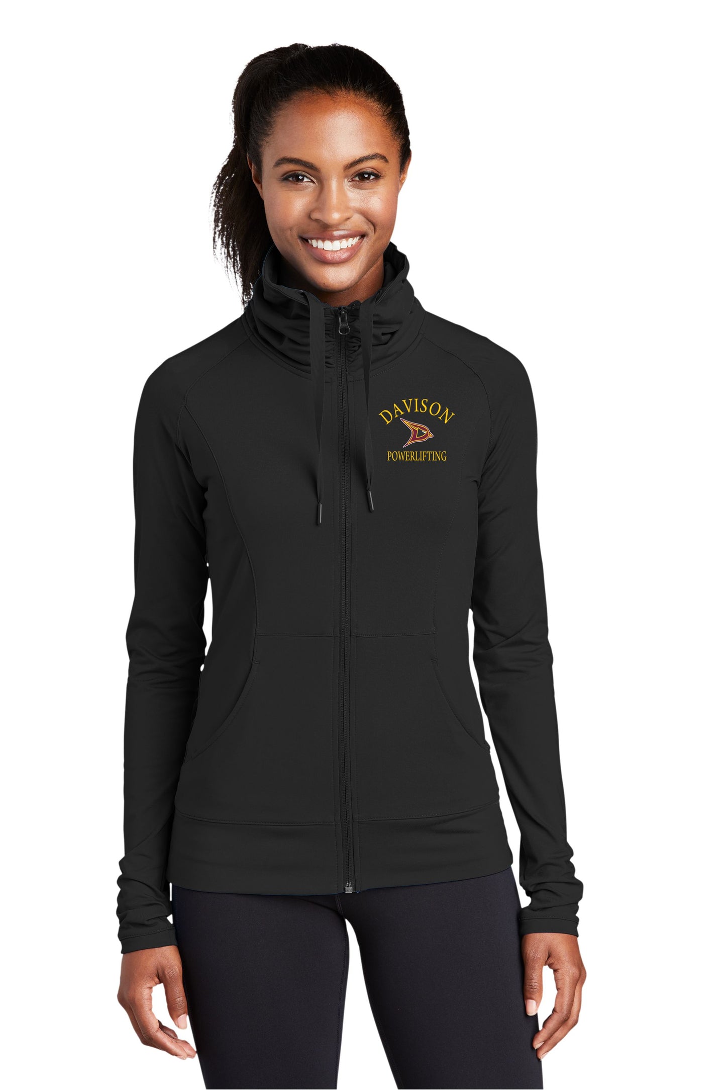 Davison Powerlifting Ladies Sport-Wick® Stretch Full-Zip Jacket
